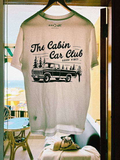 The Car Club Tee in White